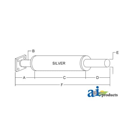 A & I Products Muffler 24" x5" x5" A-R21826R